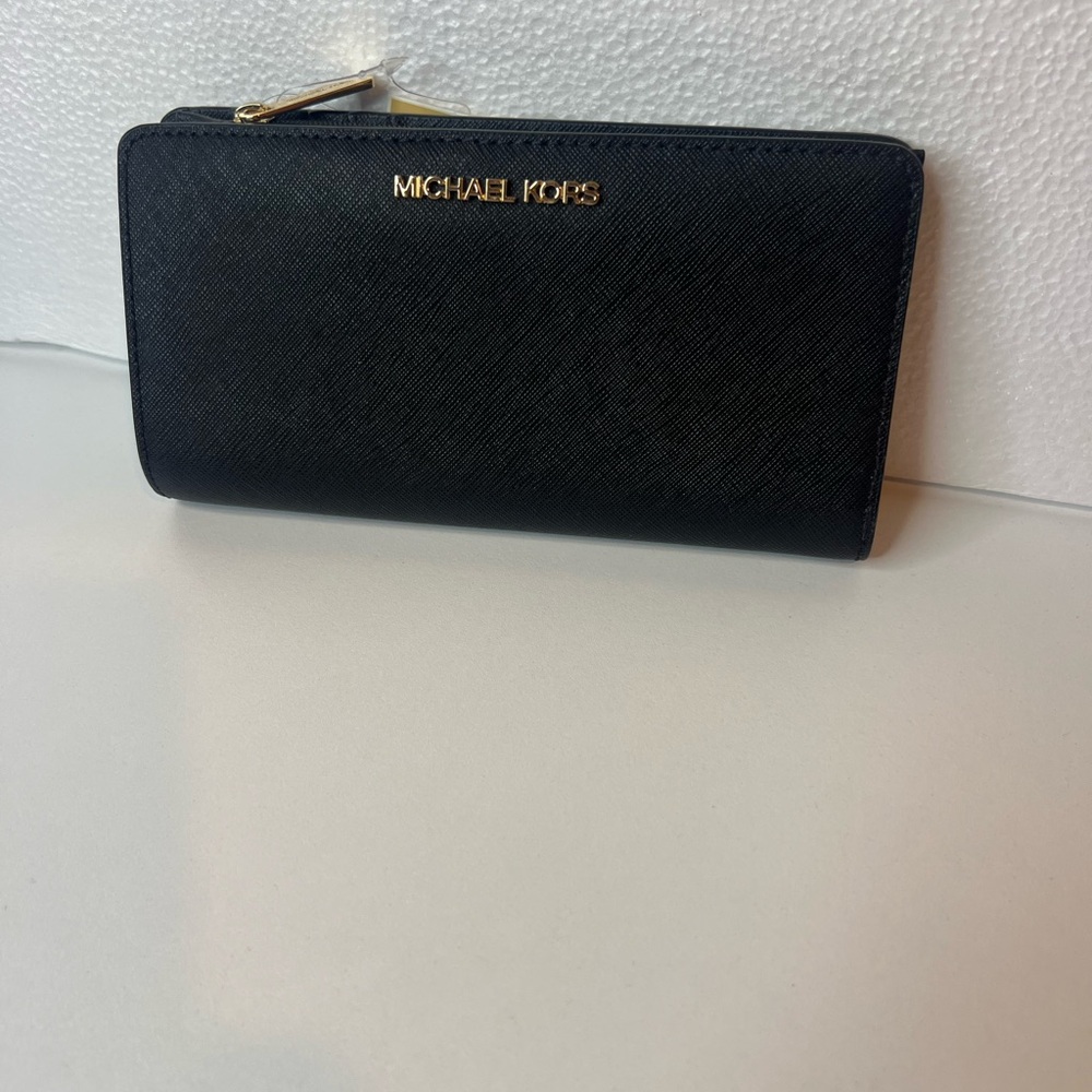 Michael Kors Black and Gold Wallet - Picture 7 of 8